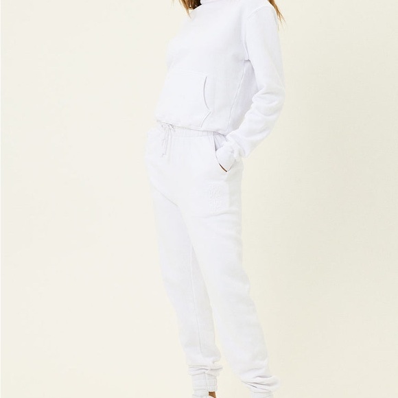 Frankie's Bikinis White Joggers - Picture 2 of 8